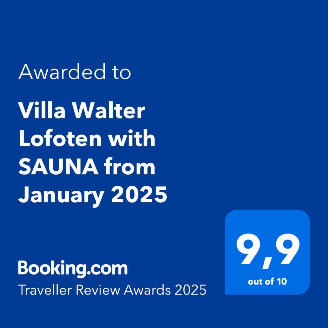 Kvalnes  Villa Walter Lofoten With Sauna מראה חיצוני תמונה